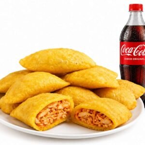10 empanadas + refresco cocacola de 1 ,25litro 25